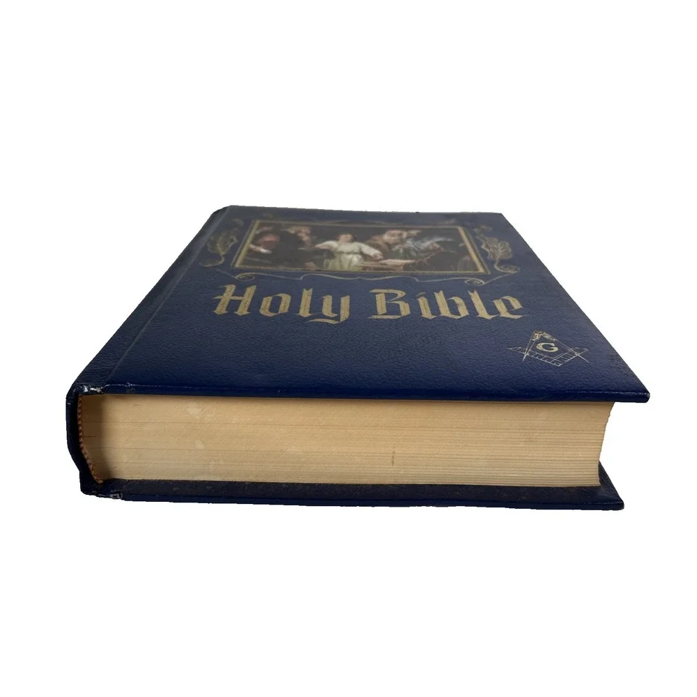 Holy Bible Heirloom Family Bible MASTER MASON Masonic Red Letter Edition